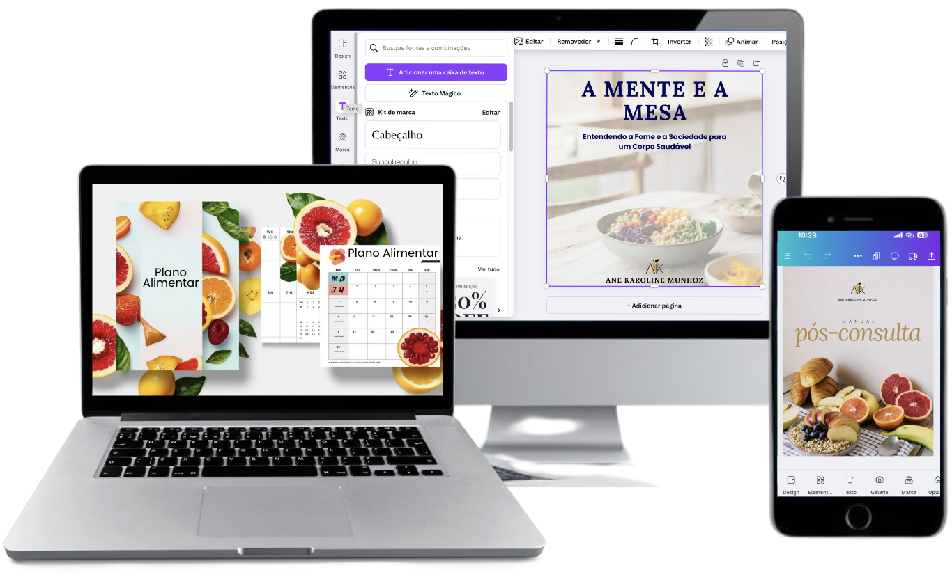 Nutrição material digital